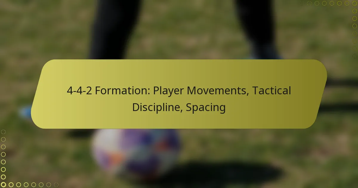 4-4-2 Formation: Player Movements, Tactical Discipline, Spacing