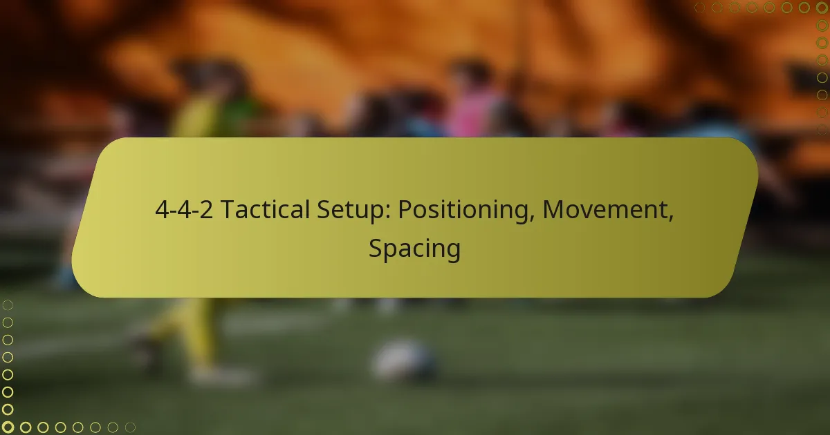 4-4-2 Tactical Setup: Positioning, Movement, Spacing