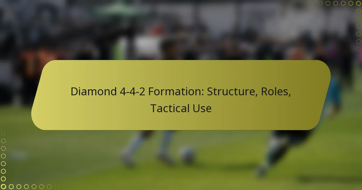 Diamond 4-4-2 Formation: Structure, Roles, Tactical Use