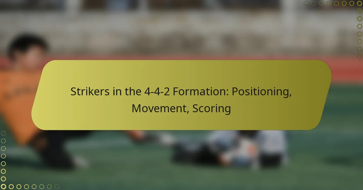 Strikers in the 4-4-2 Formation: Positioning, Movement, Scoring
